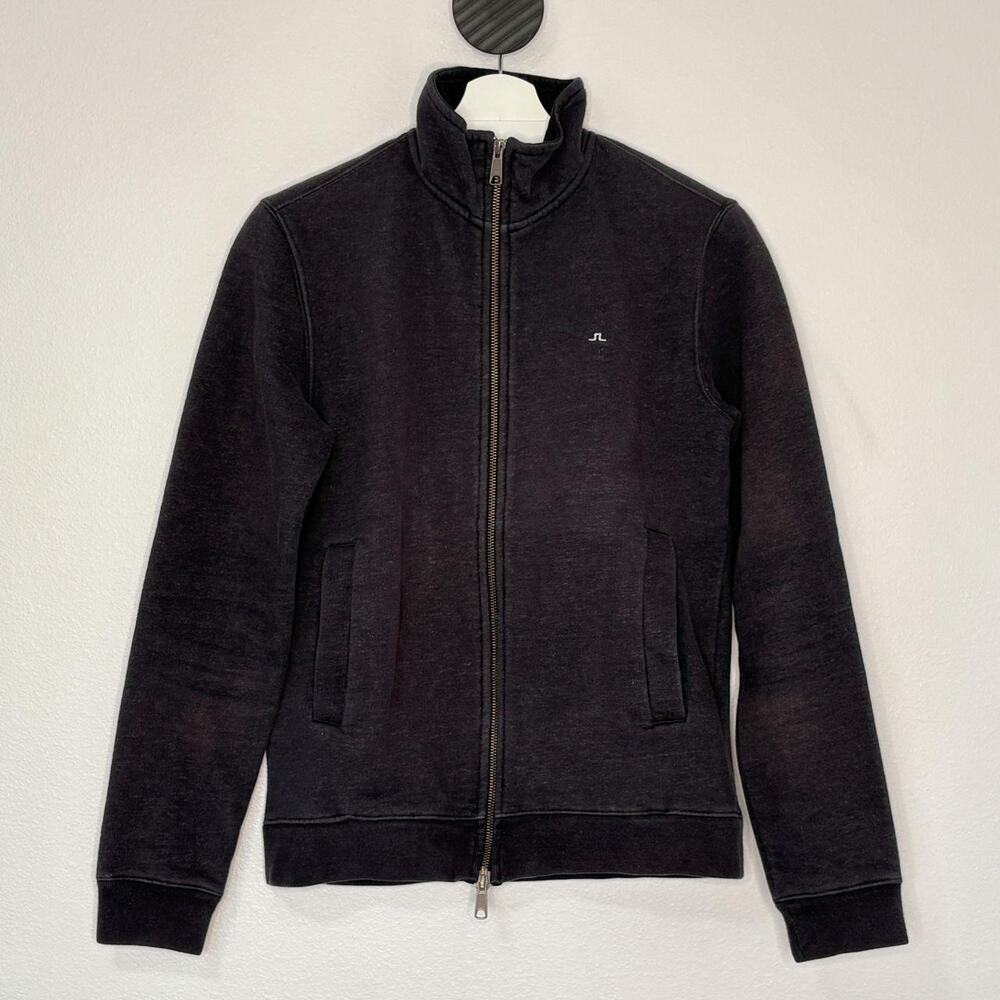J Lindberg Charcoal Gray Fleece Sweater Jacket S